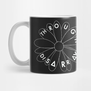 Flower through disarray (white) Mug